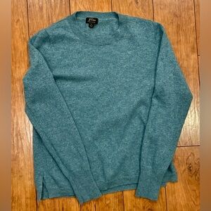 J CREW Midweight 100% cashmere crewneck sweater size large
